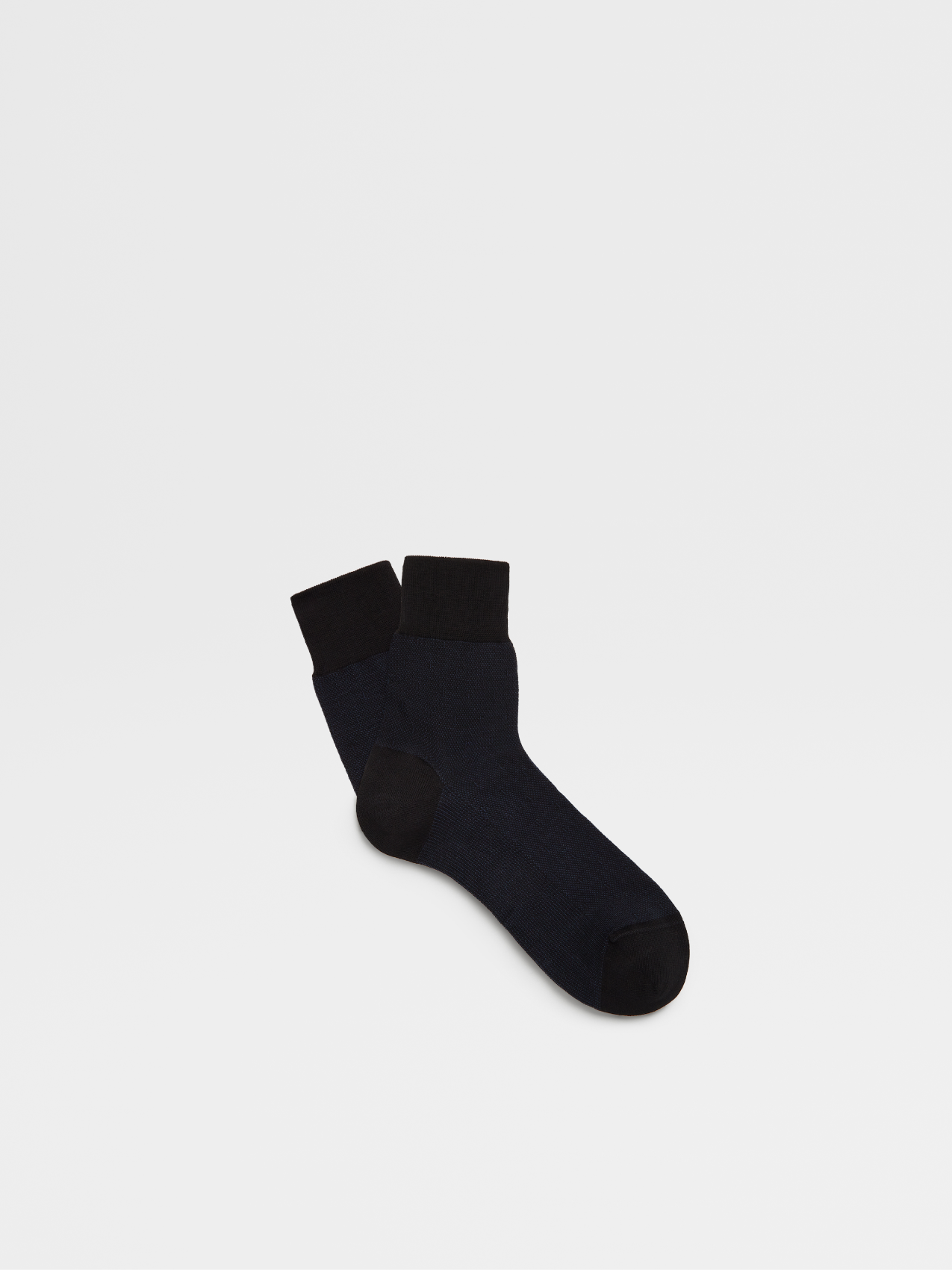 Blue Cotton Blend Socks